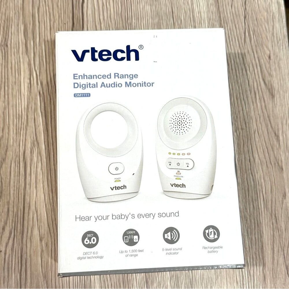 VTech Enhanced Range Digital Audio Baby Monitor New In Box